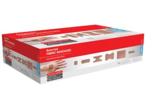 Adhesive Fabric Assorted Dressings Box 100