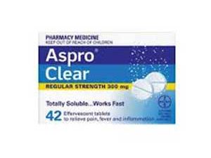 ASPRO CLEAR TABS 42's
