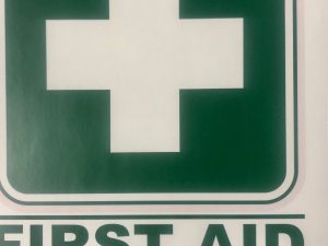 FIRST AID STICKER LARGE 15X17.5CM