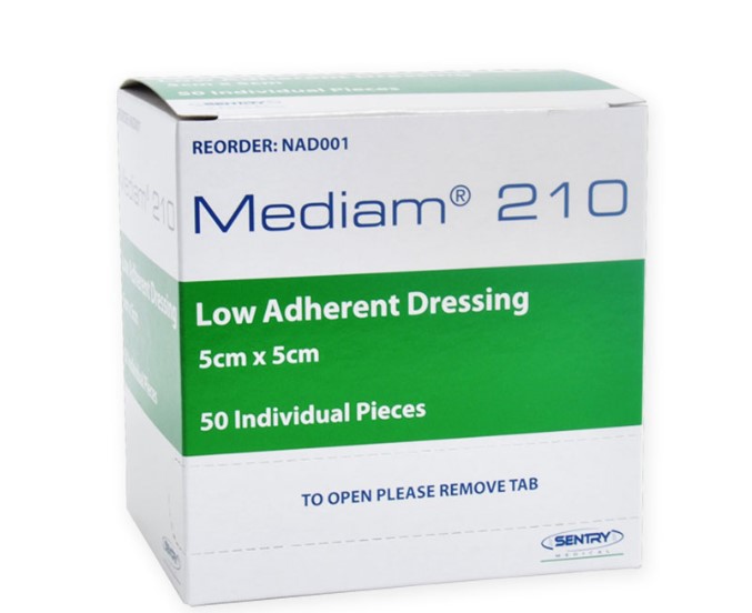 LOW ADHERENT DRESSING 10x10cm BOX 50 1 Buy bulk non adherent dressings online