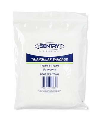 TRIANGULAR BANDAGE DISPOSABLE 110 x 110cm 1 Buy sling online first aid