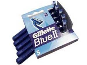 SHAVERS GILLETTE BLUE II PKT 5