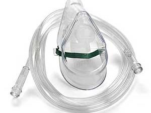 OXYGEN MASK WITH TUBING (ADULT) EACH