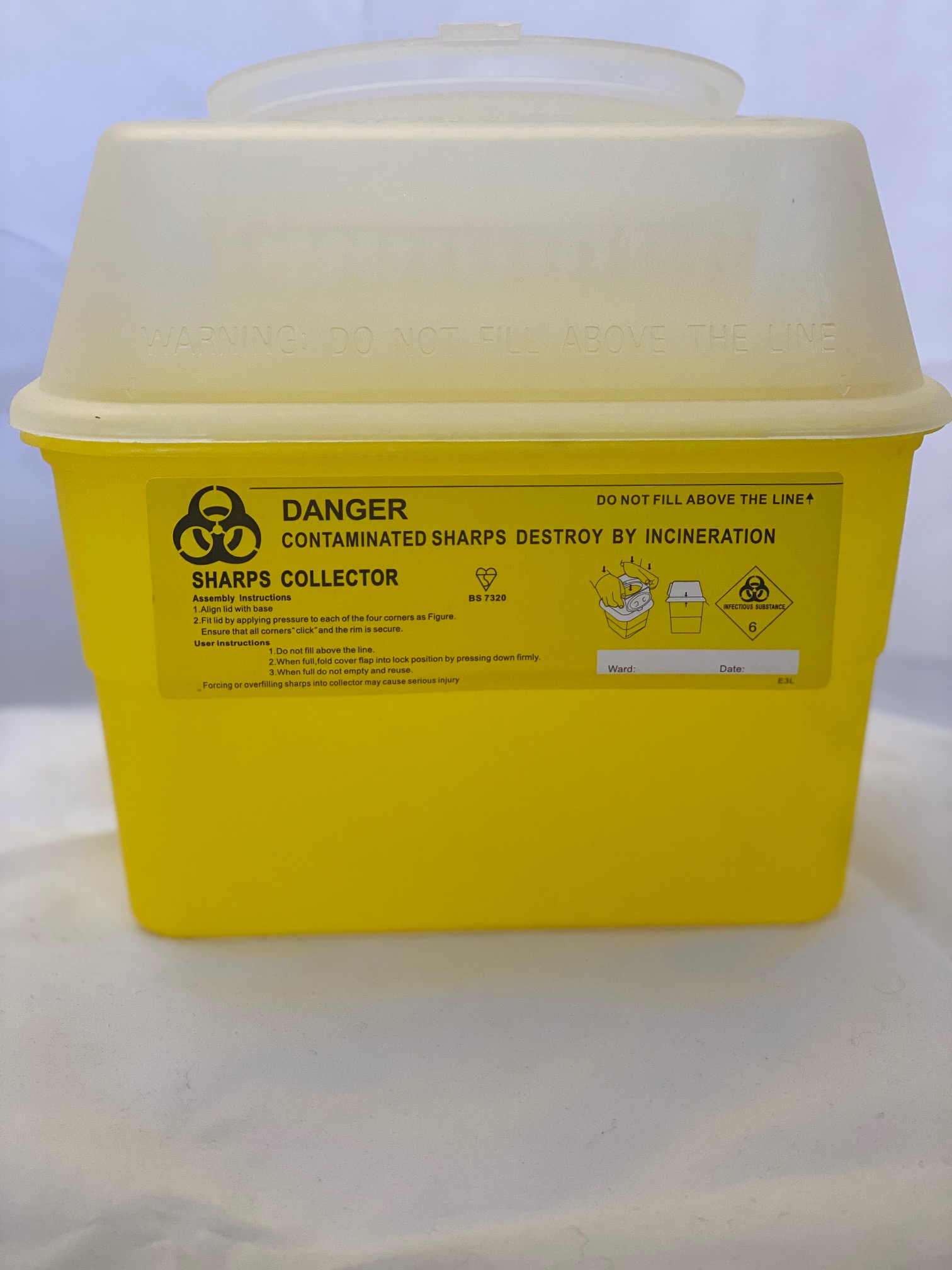 Sharps Container-SHARPSAFE 2 LITRE 1 buy 2ltr sharps container