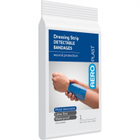 BLUE DETECTABLE DRESSING STRIP - 8CM X 1M