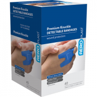 BLUE DETECTABLE KNUCKLE BANDAGES - BOX 40