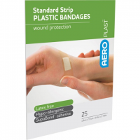 ADHESIVE PLASTIC DRESSING STRIPS PKT 10