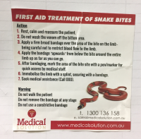 SNAKE BITE STICKER GUIDANCE NOTES