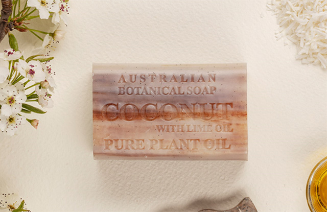 Botanical Australian Soap- Coconut with Lime Oil 1 Botanical Australian Soap- Coconut with Lime Oil