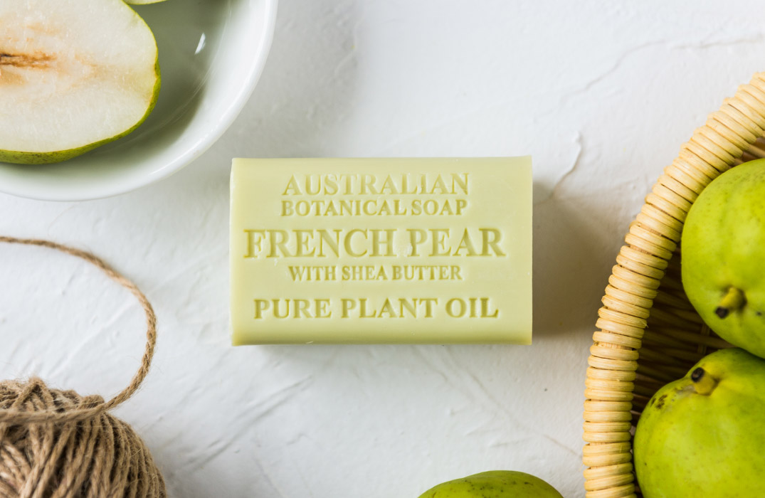 Botanical Australian Soap- French Pear with Shea Butter 1 Botanical Australian Soap- French Pear with Shea Butter