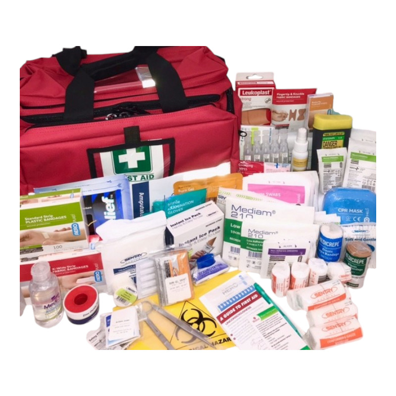 Extra Large First Aid Kit - RED Bag 1 Buy Paramedic First aid kit