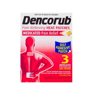 Dencorub Self Adhesive Heat Patches- 3 pack 1 Buy Dencorub patch online_Medical Solution