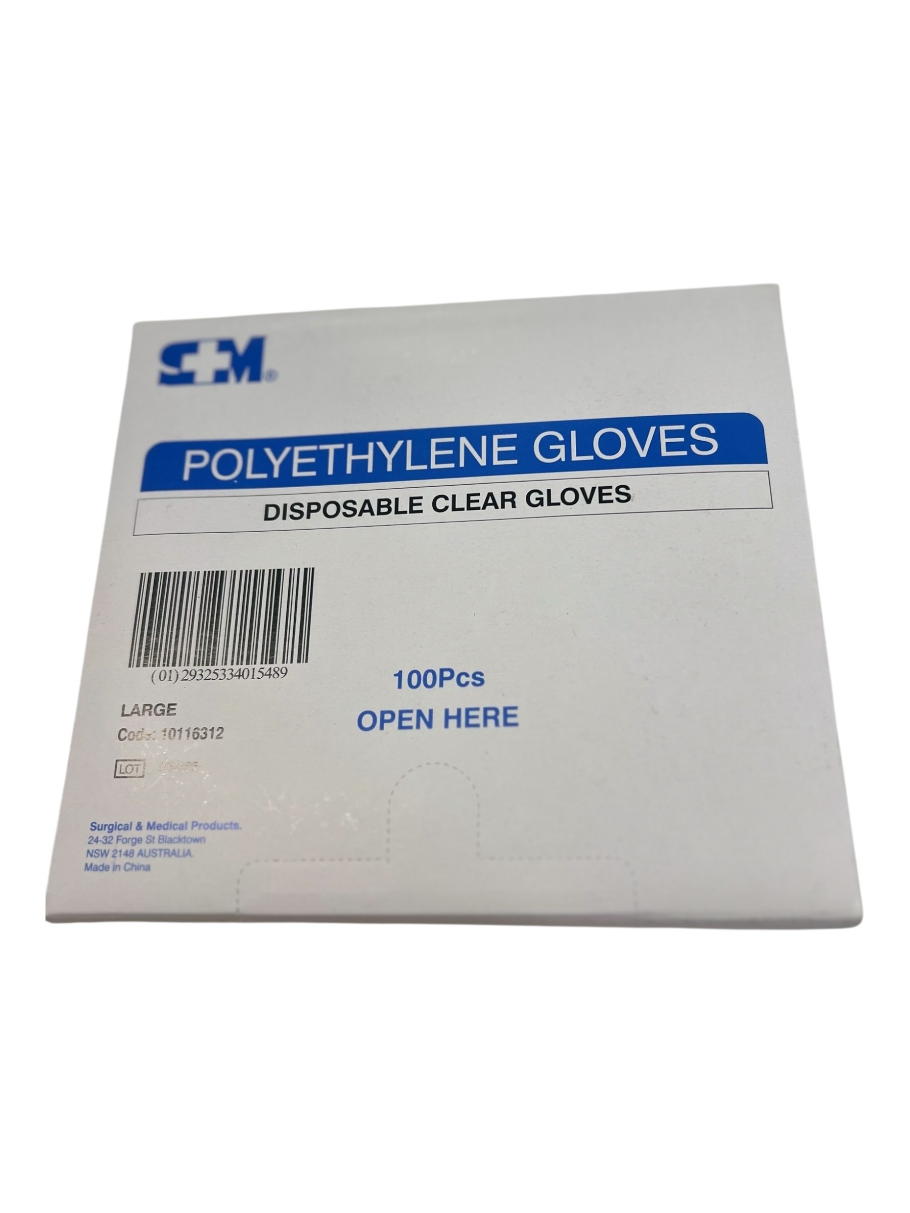 Gloves Polyethylene Clear Large 100pk 2 Gloves Polyethylene Clear Large 100pk - Image 2