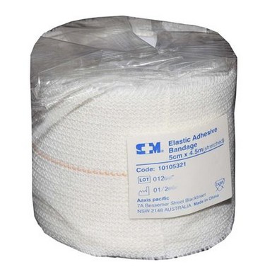 ELASTIC ADHESIVE BANDAGE 5cm x 4.5m 1 ELASTIC ADHESIVE BANDAGE 5cm x 4.5m